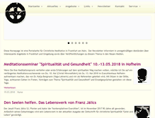 Tablet Screenshot of meditation-frankfurt.org